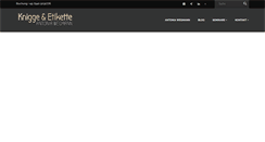 Desktop Screenshot of knigge-etikette.com