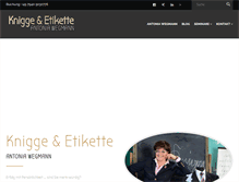 Tablet Screenshot of knigge-etikette.com